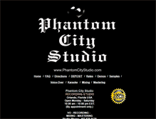 Tablet Screenshot of phantomcitystudio.com